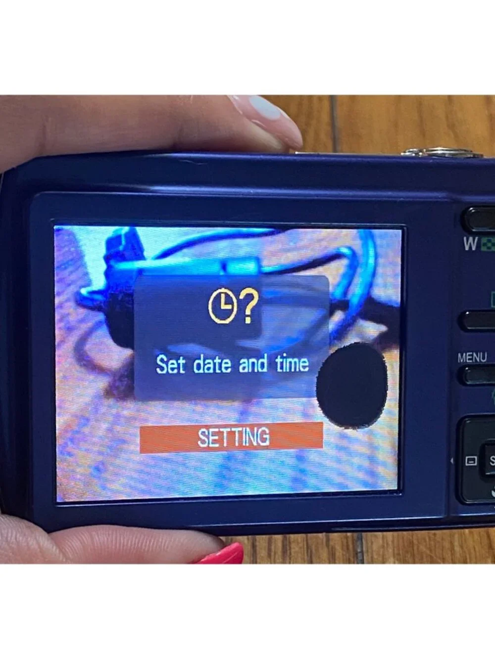 Sanyo VPC-S120 Blue 12.1MP Digital Camera Tested w/ Memory Card